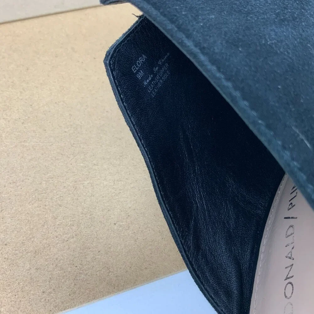 Donald J Pliner Elora Suede Brocade Mule in Black Sz 9M - Picture 9 of 16